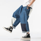 Jinquedai Streetwear Mens Jeans Pants Ankle-Length Japanese Casual Jeans Men  New Fashion Jogging Pants Male Large Size 5XL jinquedai