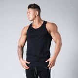 Muscle men's summer fitness sportswear quick-drying fashion outdoor running exercise men's vest brand men's clothing jinquedai