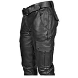 Brand Autumn Men Leather Pants Skinny Fit Elastic Style Fashion PU Leather Trousers Motorcycle Pants Thin Streetwear jinquedai