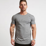 Sport Tshirt Men Gym T Shirt Quick Dry Fit Running Shirt Man Training Fitness T-shirt Sport Top Budybuilding Workout tshirt jinquedai