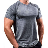 Slim Fit Sport Tshirt Fintss T Shirts Men Compression Shirt GYM T-shirt Elastic Running Shirts Male Bodybuildin Tees Sports Top jinquedai