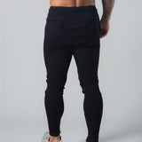 New fashion men's sports pants foot zipper Slim men's trousers streetwear outdoor exercise sports casual pants jinquedai