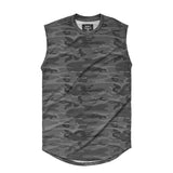 Sleeveless Sport T Shirt Men Fitness Tops Mesh Camo Running Tshirt Gym Shirt Quick Dry Sports T-Shirt jinquedai