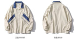 Jinquedai American Retro Tactical Jacket Men's Japan Color Matching High Street Loose Casual Sports Baseball Uniform Preppy Hip Hop Coat jinquedai