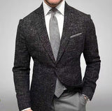 Men Blazer Slim Fit New Men's Lapel Long-sleeved Suit Jacket Fashion Business Suit Mens Clothing jinquedai