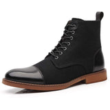 Men Ankle Boots Autumn Winter Casual Lace Up Shoes Booties Oxfords Fashion Boots Men Large Size 39-48 jinquedai