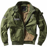 Jinquedai  Winter Bomber Jackets Mens Army Military Outerwear Jacket Male  Fleece Thick Warm Cotton Air force one Coats 4XL,YA151 jinquedai