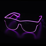 Jinquedai  Led Glasses Neon Party Flashing Glasses EL Wire Glowing Gafas Luminous Bril Novelty Gift Glow Sunglasses Bright Light Supplies jinquedai
