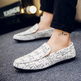 Jinquedai  Men Loafers  Spring Summer Men Shoes Casual Shoes Light Canvas Youth Shoes Men Breathable Fashion Flat Footwear jinquedai