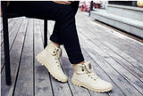New Brand Mens shoes  short boots High Top ankle Retro Male All Black Canvas desert boots work motorcyle  Shoes VV-10Z jinquedai