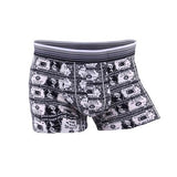 Sexy ice Silk Underwear Men Lovely Cartoon Print Boxer shorts Homme Male Comfortable Underpants Men's Boxers Breathable Panties jinquedai