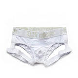 Jinquedai  summer new fashion men's underwear low waist sexy comfortable breathable solid color cotton briefs jinquedai