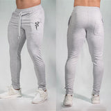 Gray Sport Gym Pants Men Quick Dry Jogging Pants Fitness Trousers Bodybuilding Solid Running Pants Sportswear Gym Sport Tights jinquedai