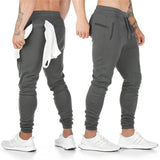 New Cotton Gym Pants Men Quick Dry Fit Running Jogging Pants Men Bodybuilding Training Sport Pants Fitness Trousers Sportswear jinquedai