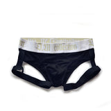 Jinquedai  summer new fashion men's underwear low waist sexy comfortable breathable solid color cotton briefs jinquedai