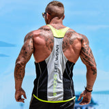 Running vest gym sport tops quick dry fitness tank top jinquedai