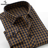 Jinquedai 6XL 7XL 8LX 9XL 10XL  men's business casual loose brand shirt autumn and winter thick warm cotton plaid shirt jinquedai