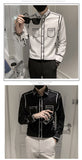Jinquedai   Homme De Luxe  Fashion Long Sleeved Casual Slim Tuxedo Shirt Dress Men Streetwear Night Club Male Printed Shirts 4XL jinquedai