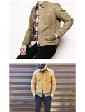 Jinquedai Retro Khaki  Jacket Male Size M To 3XL Waxed Canvas Cotton  Jackets Military Uniform Light Casual Work Coats Man Clothing jinquedai