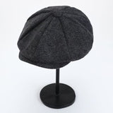 Jinquedai  New Retro Newsboy Caps Men Octagonal Hats British Painters Hats Autumn Winter Berets Herringbone Flat Caps Hip Hop Berets gorras jinquedai