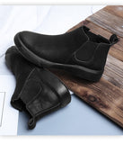 Golden Sapling Vintage Chelsea Boots Fashion Leather Winter Men Shoes Comfortable Leisure Men's Ankle Boot Classic Formal Shoe jinquedai