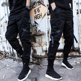 Streetwear Men's Multi Pockets Cargo Harem Pants Hip Hop Casual Male Track Pants Joggers Trousers Fashion Harajuku Men Pants jinquedai