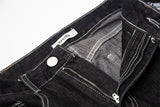Jinquedai  Dark Streetwear Skeleton Embroidery Punk Black Men Hip Hop Jeans Pants Straight Casual Wide Denim Trousers Pantalons Capris jinquedai