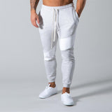 Stitching cotton men's casual pants streetwear fashion men's trousers joggers gym fitness exercise sweatpants jinquedai