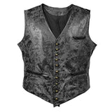 Metal Buttons Velvet Erkekler Yelekler Retro Single-breasted Sleeveless Mens Vests Autumn Winter Chaleco Hombre Men Clothing jinquedai