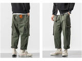 Jinquedai Side Pockets Cargo Harem Joggers Pants Men Military Army Green Pants Casual Harajuku Streetwear Sweatpant Male Pants baggy jinquedai