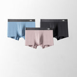 Men's Antibacterial Breathable Underwear Men Soild Boxers Male Regenerated Cellulose Fiber Panties Summer Shorts jinquedai