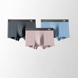 Men's Antibacterial Breathable Underwear Men Soild Boxers Male Regenerated Cellulose Fiber Panties Summer Shorts jinquedai