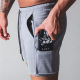 Summer cotton men's shorts jogger gym men's sports pants multi-pocket zipper casual pants outdoor men's clothing jinquedai