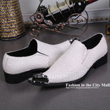 Fashion Pointed Toe Man Shoes Designer Leather Dress Shoes for Man White Wedding/ Business Shoes Man, Big Sizes US6-12 jinquedai