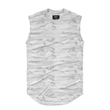 Sleeveless Sport T Shirt Men Fitness Tops Mesh Camo Running Tshirt Gym Shirt Quick Dry Sports T-Shirt jinquedai