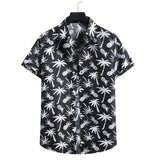 Pink Floral Hawaiian Shirt Men Chemise Homme Summer New Short Sleeve Beach Aloha Shirts Men Casual Button Up Shirt Male XXL jinquedai