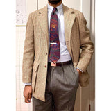 Jinquedai  Smart Casual Men Tuxedos Custom Made Handsome With Belt Blazer Business Wedding Party Groom Suit Coat 1 Piece jinquedai