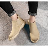 Golden Sapling Vintage Chelsea Boots Fashion Leather Winter Men Shoes Comfortable Leisure Men's Ankle Boot Classic Formal Shoe jinquedai