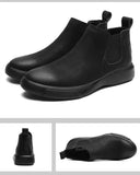 Golden Sapling Vintage Chelsea Boots Fashion Leather Winter Men Shoes Comfortable Leisure Men's Ankle Boot Classic Formal Shoe jinquedai