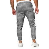 Streetwear Trend Men's Casual Pants Jogger Brand Patch Striped Pants Fashion Sports Pants Men's Clothing Casual Pants jinquedai