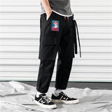 Streetwear Men's Multi Pockets Cargo Harem Pants Hip Hop Casual Male Track Pants Joggers Trousers Fashion Harajuku Men Pants jinquedai