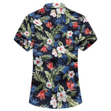 Men Fashion  New Red Car Printed Mens Hawaiian Shirt Streetwear Holiday Casual Short Sleeved Floral Camisa Plus Size M-7XL jinquedai