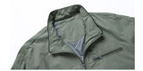 Jinquedai  Men's Bomber Jackets Casual Male Outwear Windbreaker Coats Mens Stand Collar Slim Fit Business Jackets Mens Clothing jinquedai