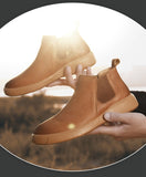 Golden Sapling Vintage Chelsea Boots Fashion Leather Winter Men Shoes Comfortable Leisure Men's Ankle Boot Classic Formal Shoe jinquedai