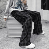 Autumn Corduroy Pants Men Fashion Retro Casual Plaid Pants Men Streetwear Hip Hop Loose Straight Trousers Male Large Size S-5XL jinquedai