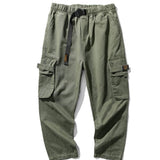 Jinquedai Side Pockets Cargo Harem Joggers Pants Men Military Army Green Pants Casual Harajuku Streetwear Sweatpant Male Pants baggy jinquedai