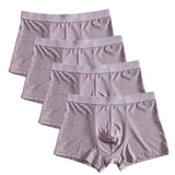 Jinquedai 8XL Plus Banboo Fiber Men Underwear Male boxer  Solid Panties Shorts Men's  Underpants Breathable Intimate Man boxers 4pcs jinquedai
