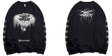 Dark Pullover Oversized Sweatshirt Rock Print Hoodie Heavy Death Metal Rock Streetwear Retro couple harajuku hoodie jinquedai