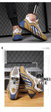 Jinquedai summer new sports shoes men's high-top leather lightweight casual shoes men's shoes ins old shoes bag bottom white shoes jinquedai