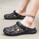 Men Sandals Summer  New Design Fashion Summer Beach Womens's Shoes Men Breathable Wear-resistant Casual Sandals Mens Sneaker jinquedai